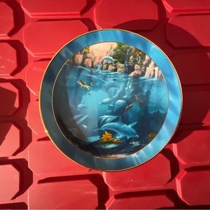 The Franklin mint collection where dolphins dance plate